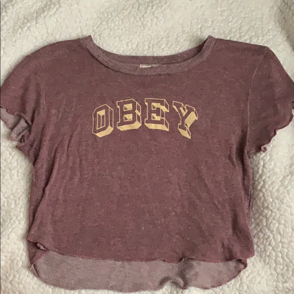 Obey crop top